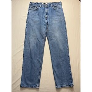 Levis 550 Relaxed Fit Jeans Mens 38x34 Medium Wash (Wear on back pocket see pic)